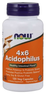 Now Foods Acidophilus 4x6 120 капсул