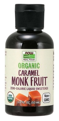 Now Foods Organic Liquid Monk Fruit Caramel 1,8 жидких унций Жидкость