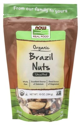 Органические бразильские орехи Now Foods, пакетик на 10 унций