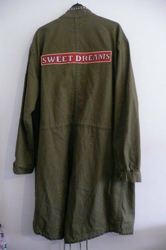 Hedi Slimane Saint Laurent Paris Studded Sweet dreams parka