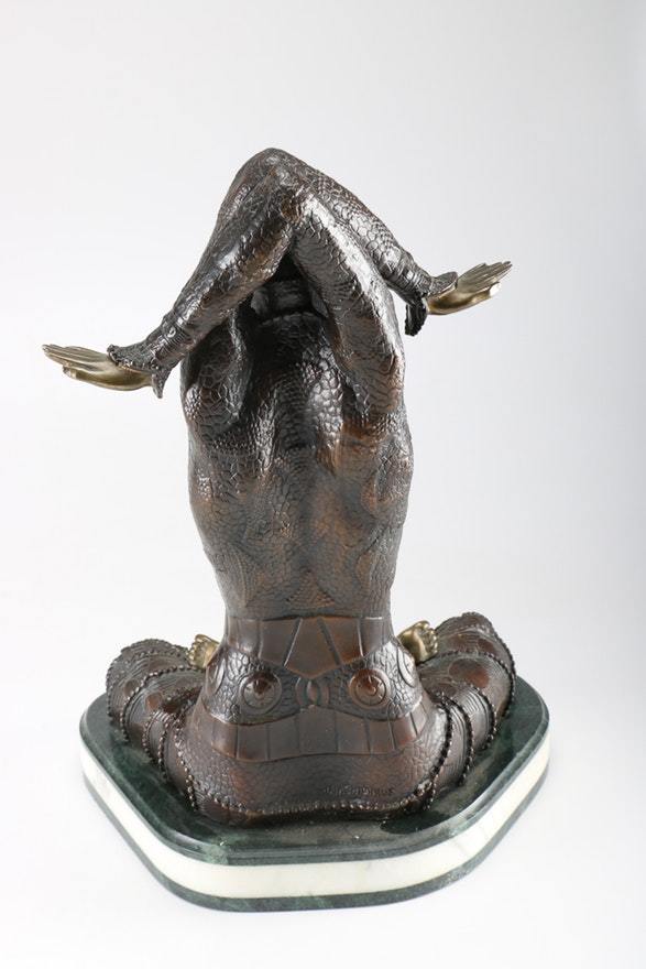 Demétre Chiparus Art Deco Statue beautiful vintage bronze REDUCED