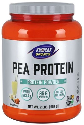 Now Foods Pea Protein Vanilla Toffee 2 фунта в порошке