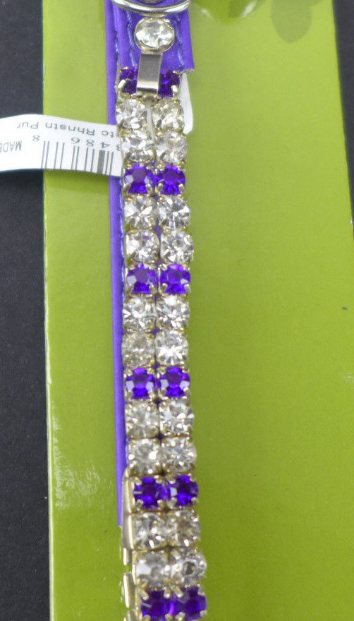 Whisker City Purple Adjustable Cat Collar 3/8