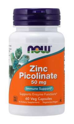 NOW Foods Zinc Picolinate 60 Caps 50mg 06/29EXP!