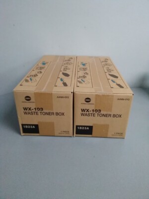 Konica Minolta WX-103 Waste Toner Box for bizhub 368 C658 Lot  of 2
