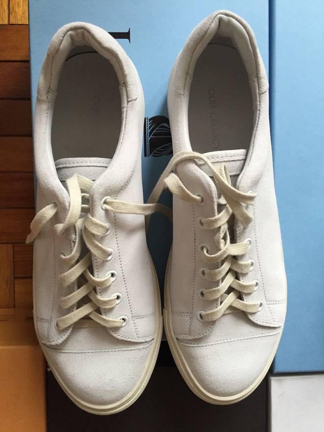 Project Cece | Tb.490 Rife Shimmer Silver Cream Leather Sneakers