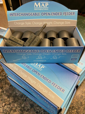 NEW 10 x Map Quick Change Open End Feeders Large 20g Lake River Bream Carp