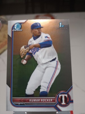 Kumar Rocker 2022 Bowman Chrome #BDC-164 1st Bowman RC Rangers ROOKIE QTY