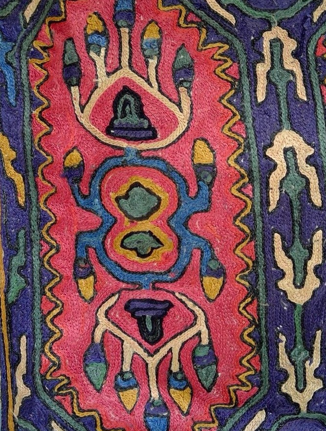 throw pillow case handmade ethnic pattern created w/twisted threads 15