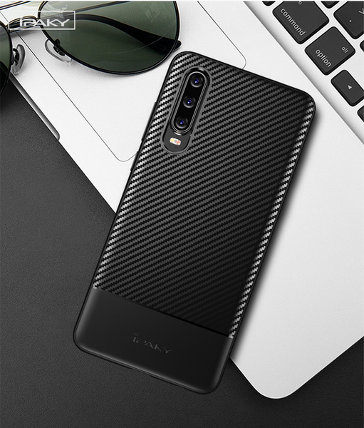 FUNDA HUAWEI P30 / LITE / PRO -CARBONO FIBRA GEL - Imagen 3