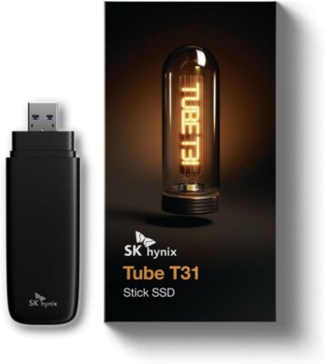 SK hynix Tube T31 1TB Stick Type SSD with DRAM up to 1000MB/s USB3.2 Console PC