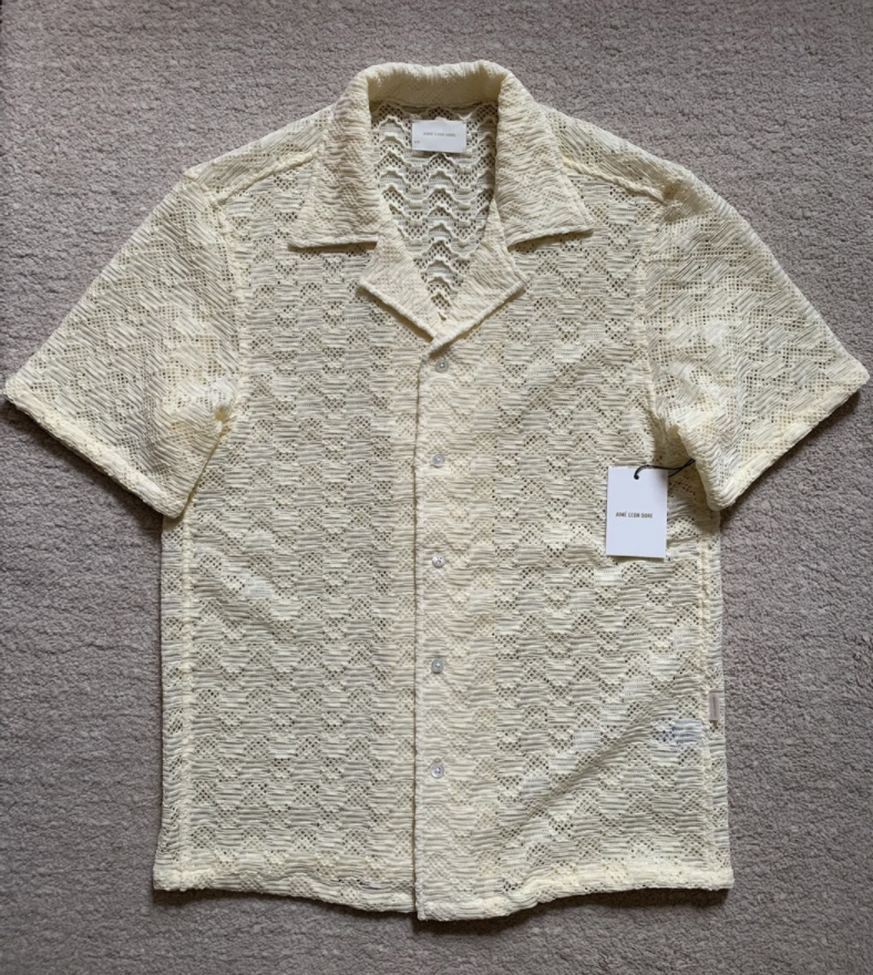 Aime Leon Dore Rico Shirt AfterGlow lace size XS crochet Aime Leon Dore Rico Shirt AfterGlow lace size XS crochet
