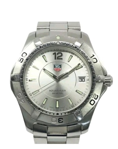 TAG HEUER Aquaracer WAF1112 Date Silver Dial Quartz Men's