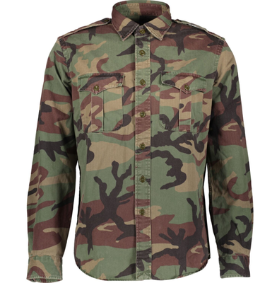 Polo Ralph Lauren Mens Camo Print Shirt 100 Authentic Size S M RRP 175.00