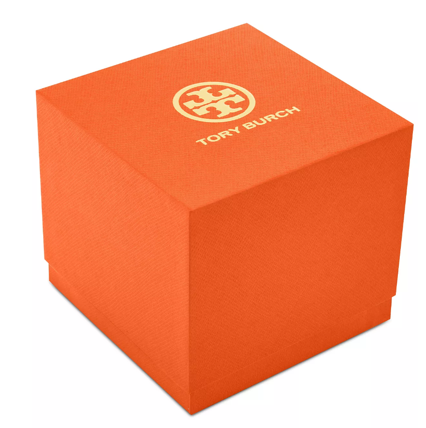 Pre-owned Tory Burch Ravello Goldtone Stainless Steel Link Bracelet Watch 32mm Tbw7212