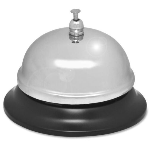 Ring For Service Call Bell, 2.75" Polished Steel Bell & Base
