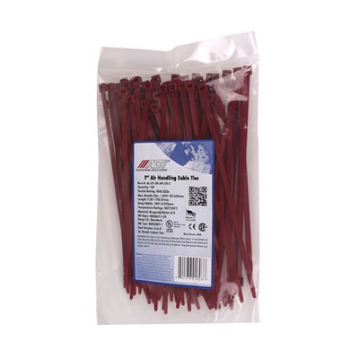 Advanced Cable Ties 7  PLENUM Cable Ties (100 Pack | Burgundy) AL-07-50-AH-35C