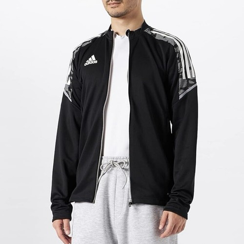 Спортивная мужская куртка Adidas Condivo 21, размер M, Футбольный топ, черный #129