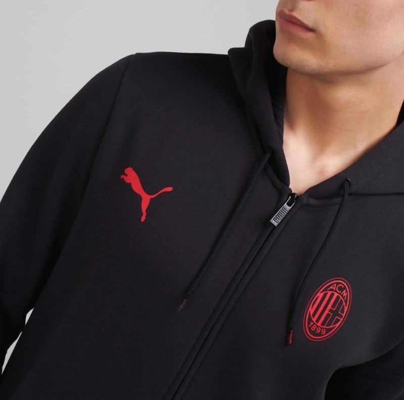 Puma AC Milan Essentials Hooded Sweatshirt Hoodie Black 782832-04