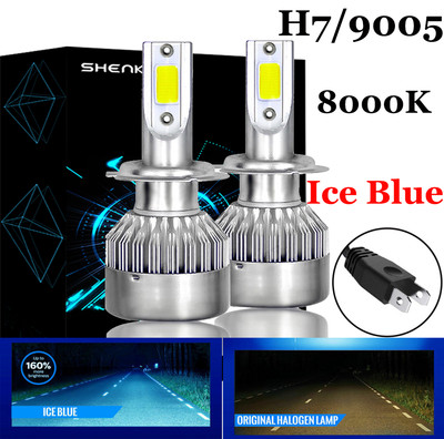 for BMW X1 X3 320i headlight H7 LED High/Low headlight bulb 8000K ice blue 2 pcs