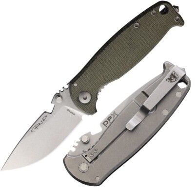 DPx Gear HEST Folding Knife 3.13'' Sleipner Tool Steel Blade Micarta/Titanium