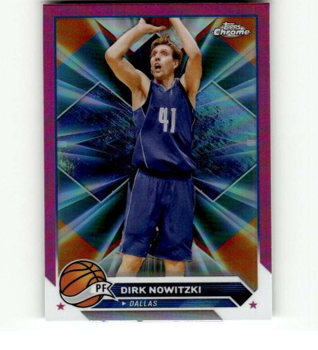 2023-24 Topps Chrome Pink Refractor #98 Dirk Nowitzki