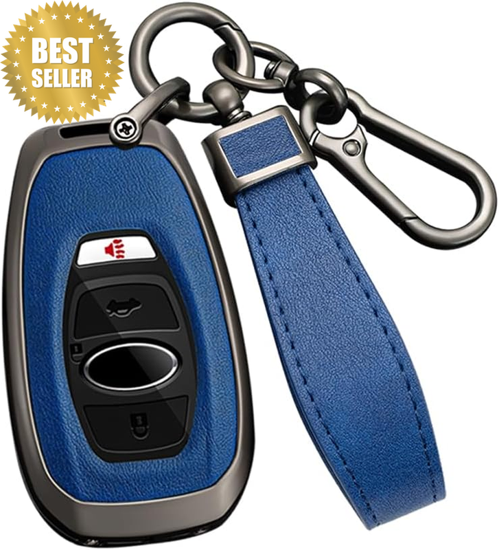 Metal Car Key Fob Cover Fit for Subaru Forester Crosstrek Outback WRX Ascent BRZ