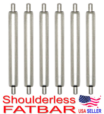 20mm Shoulderless FATBAR Spring Bar 1.2mm Tip End for Seiko Pierced Lug Diver 