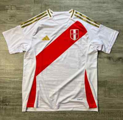 NEW ADIDAS 2024 FPF Peru Soccer Home Jersey ALL SIZES