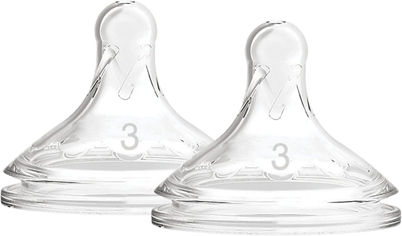 Dr. Brown'S Options+ Wide-Neck Bottle Teat Level 3 (6M+) 2 Pack