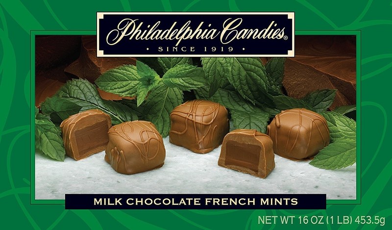 Philadelphia Candies French Mint Meltaway Truffles, Milk Chocolate 1 Pound Gift