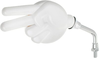 KITACO Mirror choki Mounting diameter M8 Right side 1piece General-purpose white