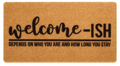 Eohak Welcome-Ish Front Door Mat - 43 x 74 cm (Square), Welcome-ish 