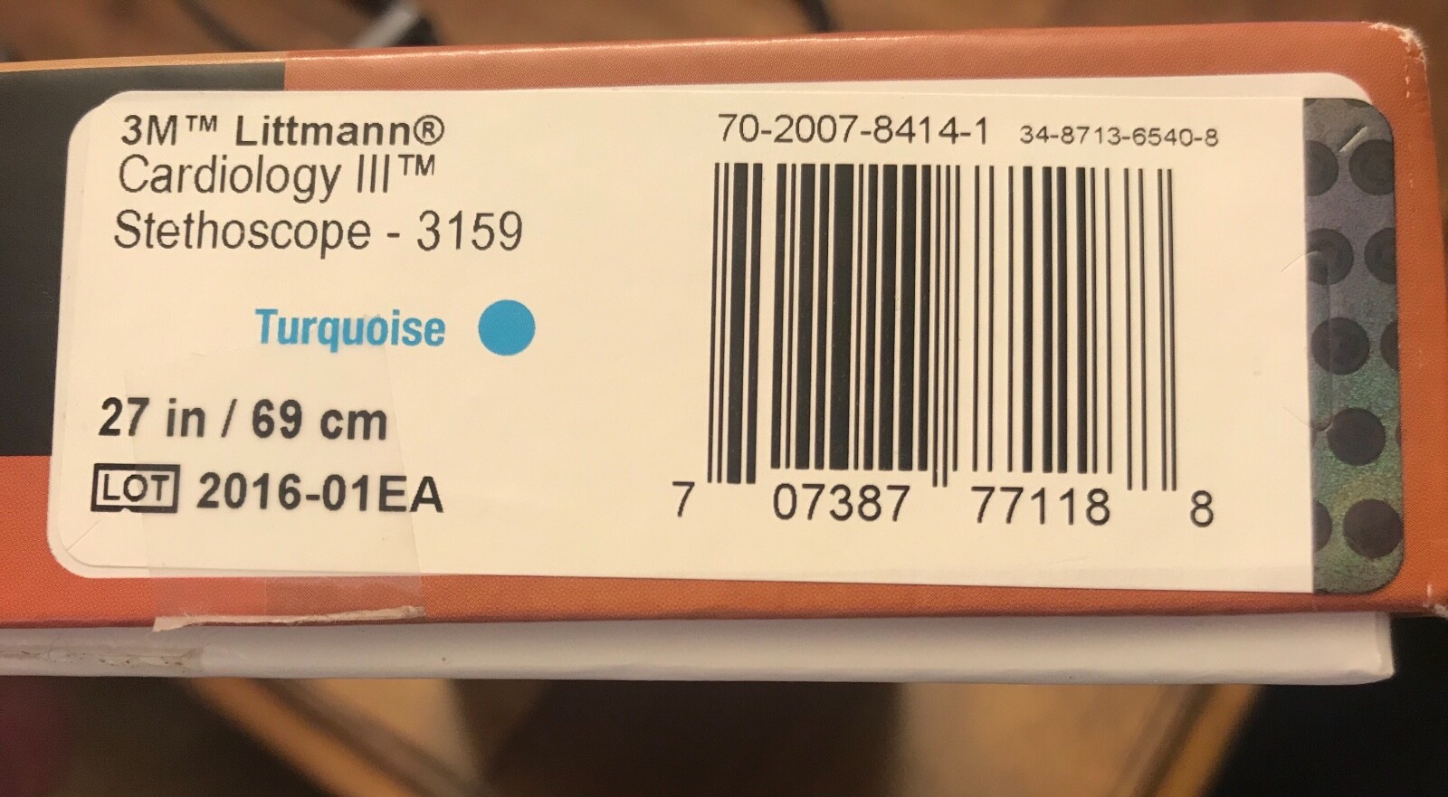 Littmann Cardiology III Stethoscope Turquoise/Smoke Finish - Excellent Condition