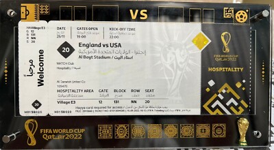 World Cup FiFa Qatar 2022 Match #20  (England   USA ) ticket of Hospitality