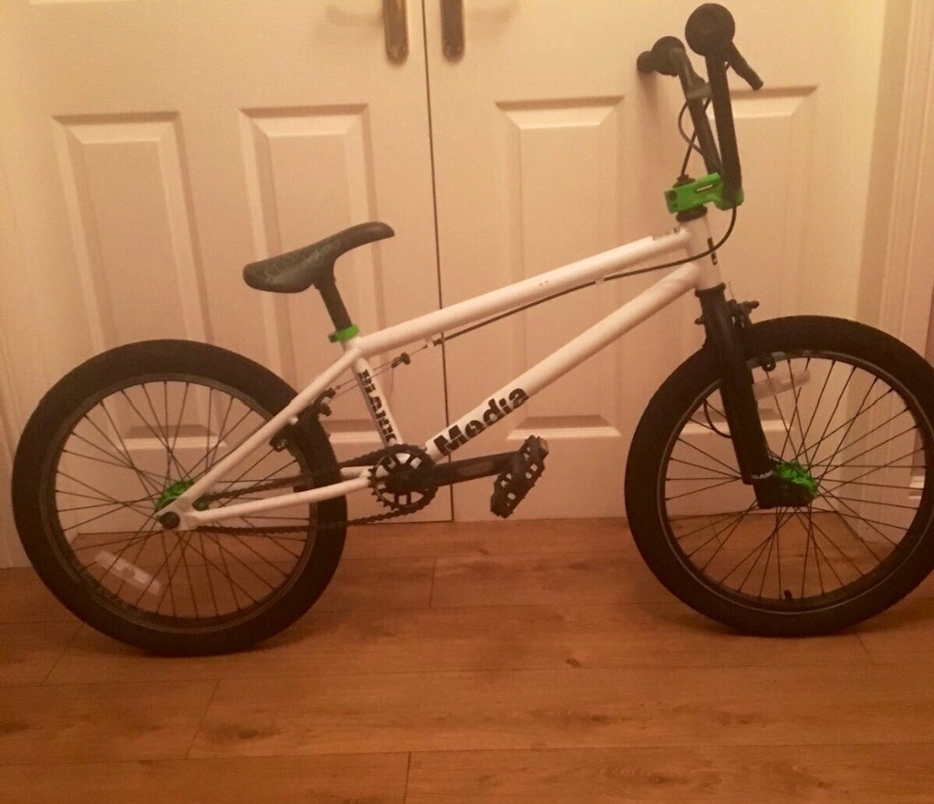 BMX Bike Blank Media unisex 20" white black lime green in Atherton, Manchester Gumtree