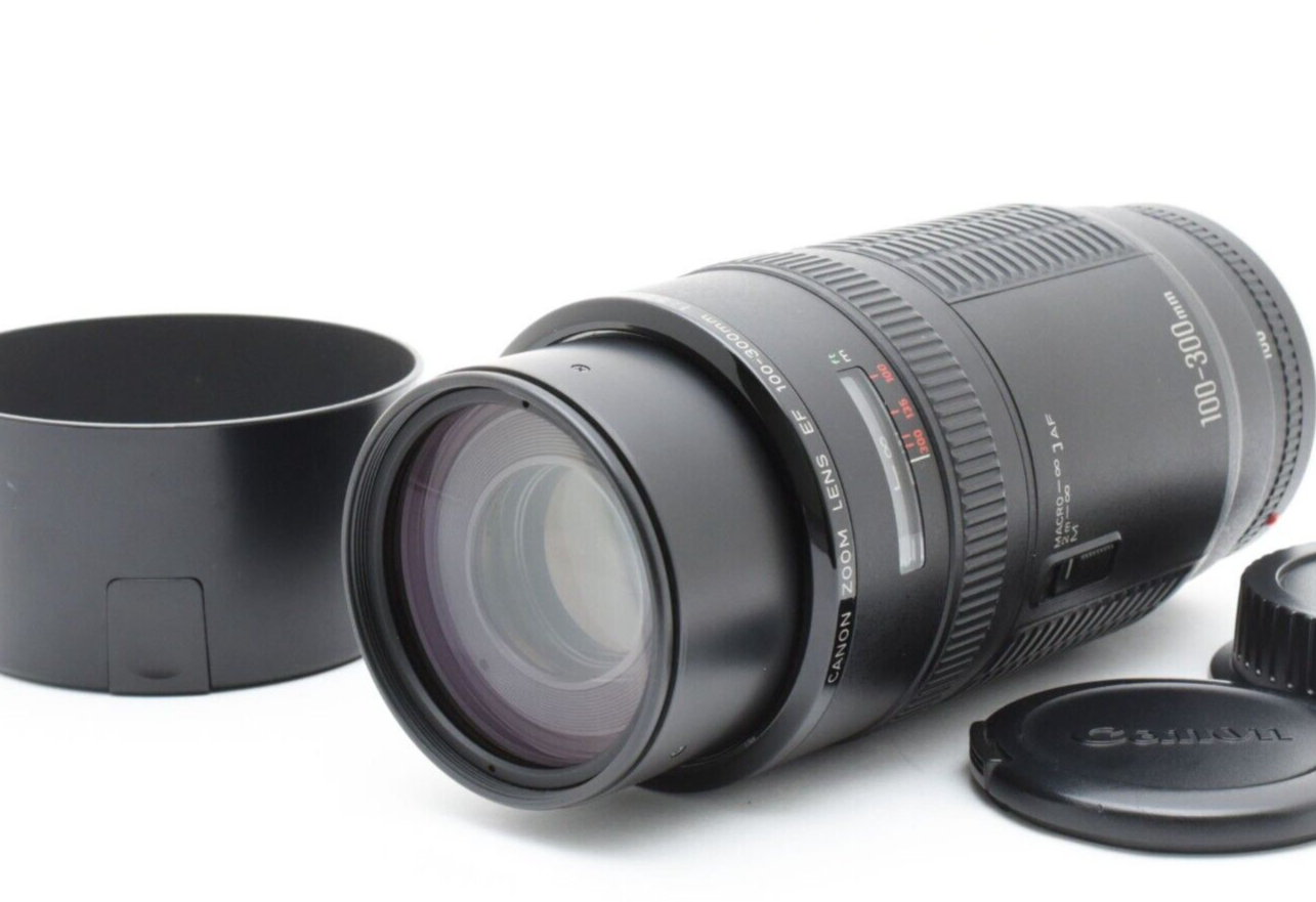NABE❤️美品✨キャノン EF 100-300mm❤️ Canon EF 100-300mm F5.6 Zoom Lens [N Mint] w/ET-62 Hood From