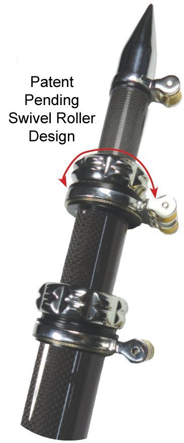 Taco OT-3160CF 16' Painted Black Tele-Outrigger Poles Pair