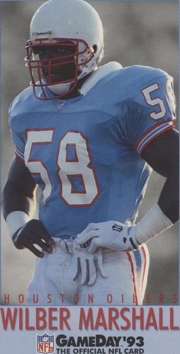 1993 Fleer GameDay Wilber Marshall #302