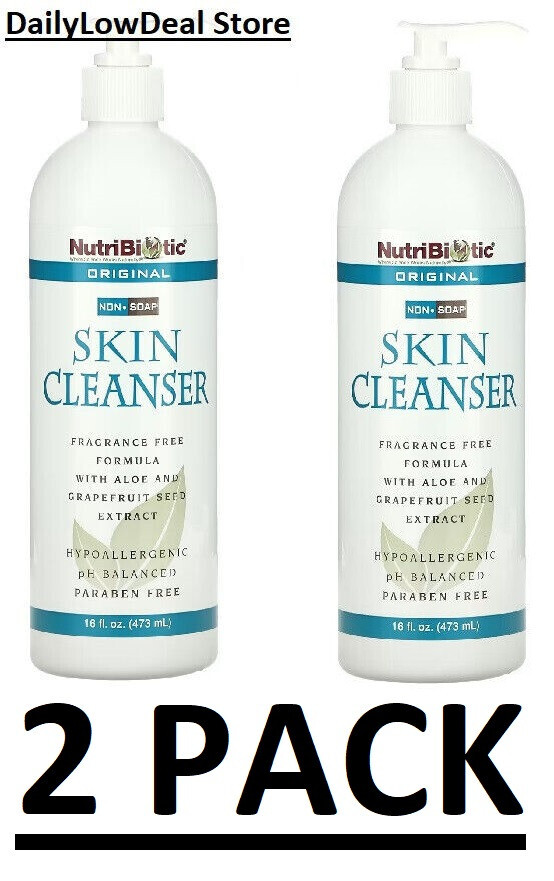 2 PACK - NutriBiotic, Skin Cleanser, Non-Soap, Original, 16 fl oz EXP: 01/2027