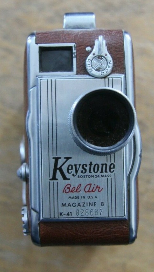 Vintage Keystone Bel Air K-41--8mm Movie Camera With Leather Body
