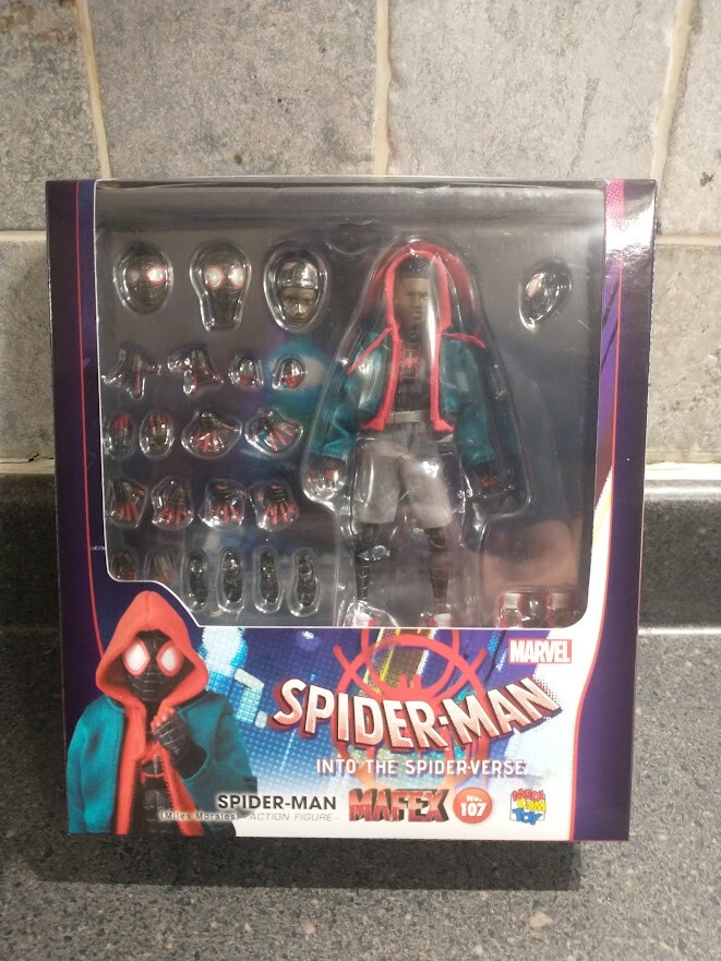 Mafex Miles Morales Spider-Man Into The Spider-Verse No. 107