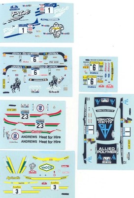 LOT DECALS 1/43 FORD ESCORT PART 2 COLORADO DCV023