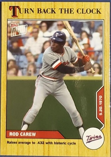2020 Topps Now Turn Back the Clock - Rod Carew #51