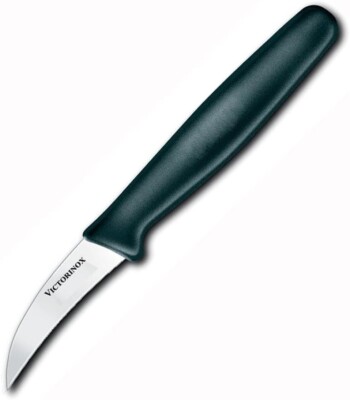 Victorinox Cutlery 2-1/2-Inch Bird's Beak Paring Knife, Black 6'' Overall Length