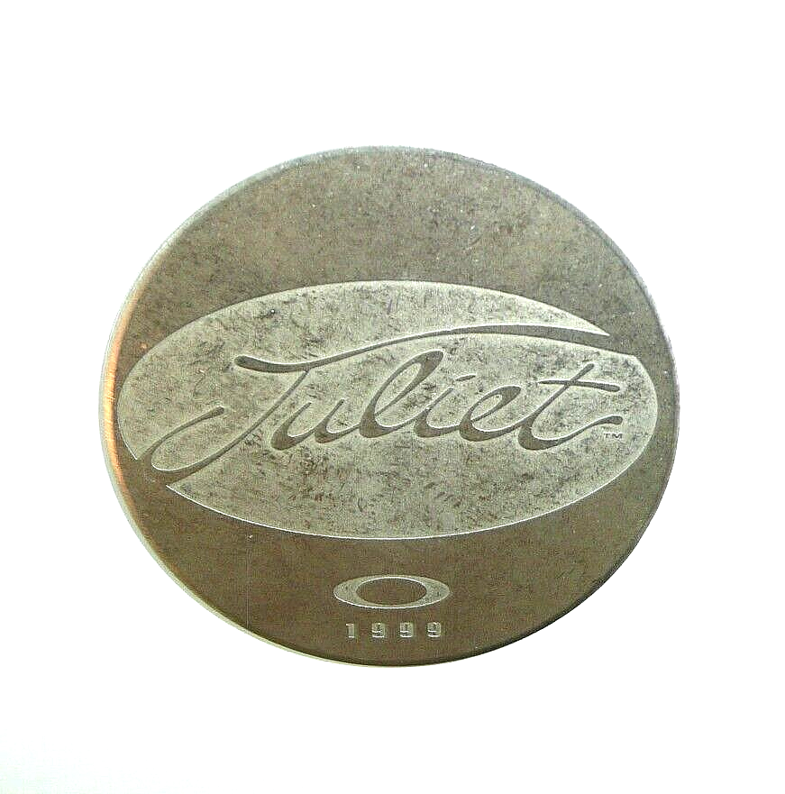 OAKLEY　Juliet 1999 X-l メダル　ディスプ Vintage Oakley Juliet Coin X Metal 1999 Rare Sunglasses