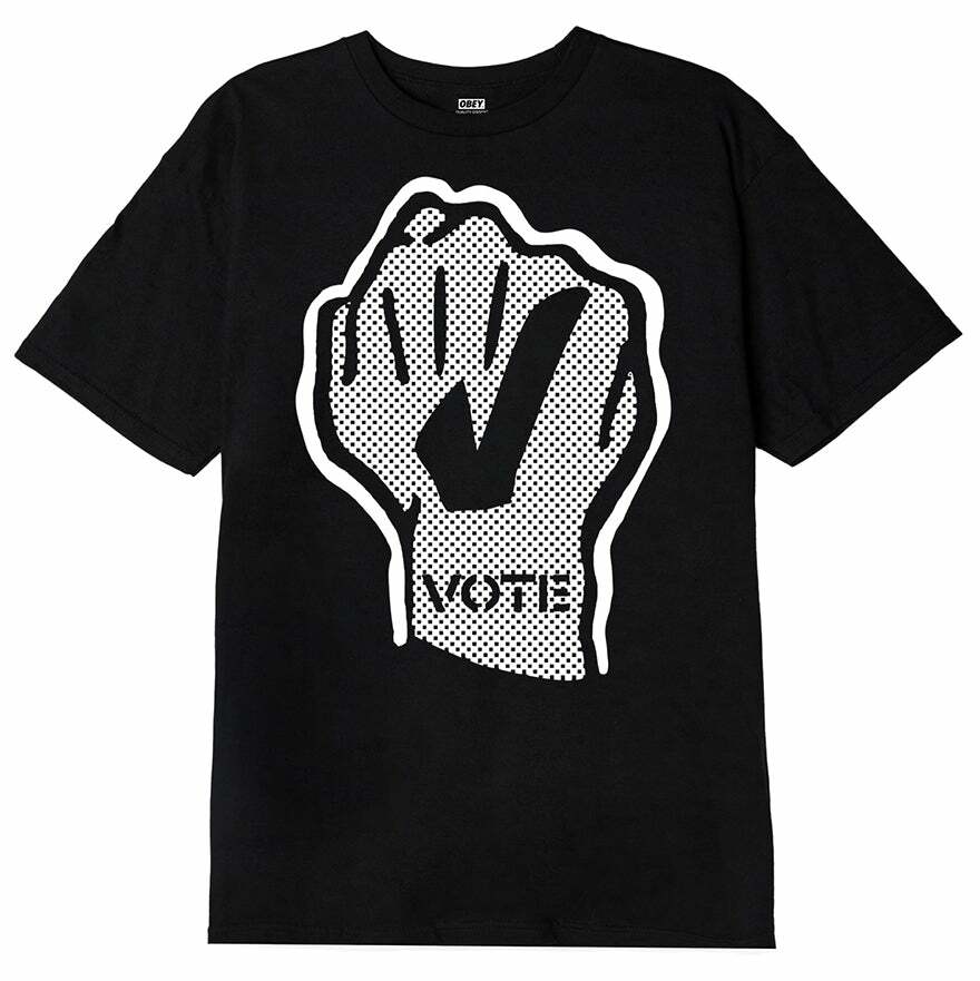

НОВАЯ Хлопковая футболка OBEY Awareness, черно-белая, «ГОЛОСОВАНИЕ НЕТ ТЕРПИМОСТИ К НЕВЕЗДЕНИЮ», Multicolor, OBEY Awareness