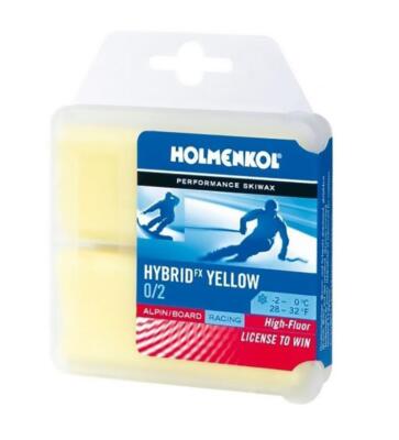 Holmenkol Hybrid FX Yellow Race Skiwax - 2 x 35g Blocks