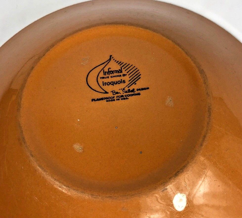 Vintage MCM Ben Seibel Old Orchard China 8” Bowl by Informal Iroquois China Co.
