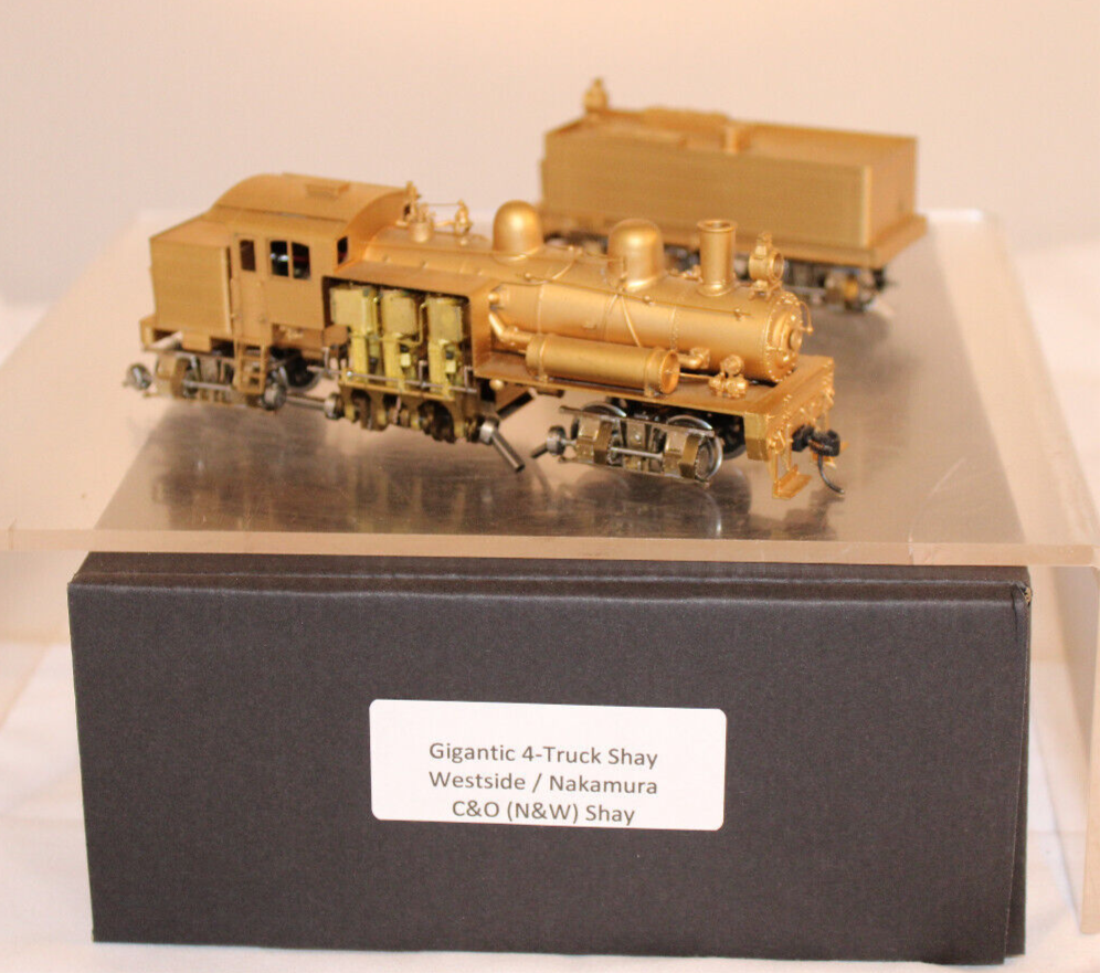 HO Brass - Gigantic 4-Truck Shay - C&O (N&W) Shay - Westside HO Brass - Gigantic 4-Truck Shay - C&O (N&W) Shay - Westside